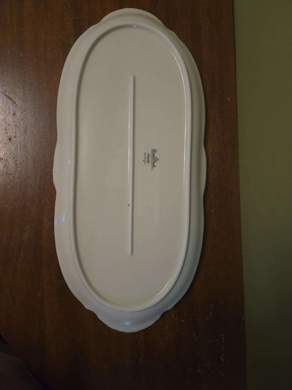 Rosenthal Classic White Porcelain Oval Platter 14x7 in Germany Solid Glossy